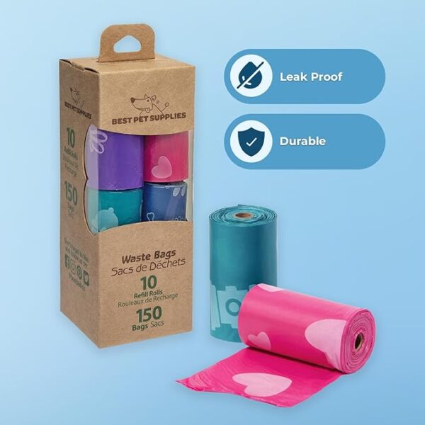 Limited time deal 15% Best Pet Supplies Dog Poop Bags for Waste - Image 3