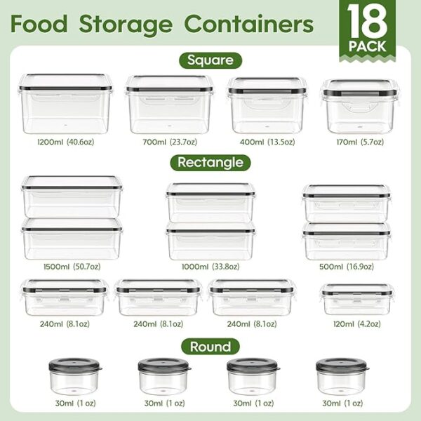 Limited time deal 39% Food Storage Containers with Lids - Image 3