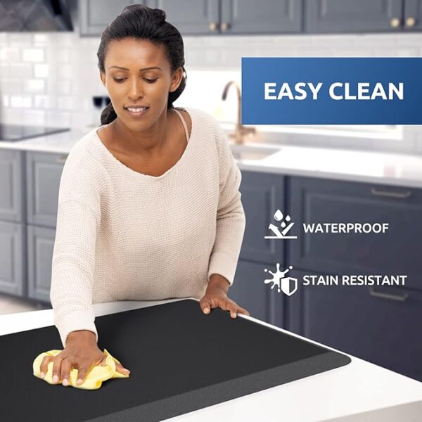 Limited time deal 39% KitchenClouds Kitchen Mat Cushioned Anti Fatigue Rug 17.3"x28" Waterproof, Non Slip - Image 2
