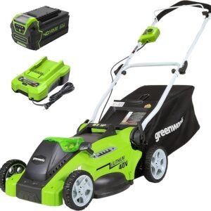 Limited time deal 30% Greenworks 40V 16" Cordless (Push) Lawn Mower (75+ Compatible Tools)
