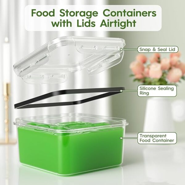 Limited time deal 39% Food Storage Containers with Lids - Image 2
