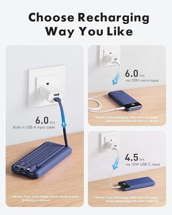 Limited time deal 33% off Portable Charger with Built in Cables - Image 2