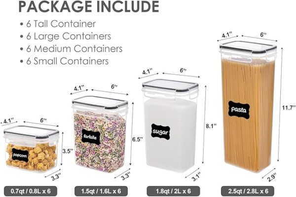 Limited time deal 44% Airtight Food Storage Containers with Lids - Image 3