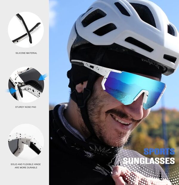 Limited time deal 42% Polarized Sport Sunglasses-Men-Women Running-Sunglasses - Image 4