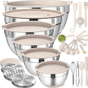 Limited time deal 19% Mixing Bowls with Airtight Lids