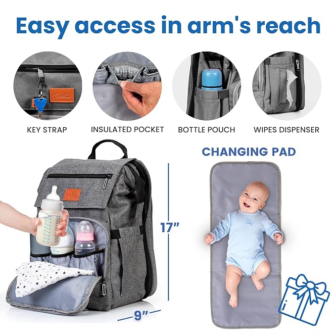 Limited time deal 46% off Baby Diaper Bag Backpack - Image 4