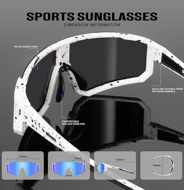 Limited time deal 42% Polarized Sport Sunglasses-Men-Women Running-Sunglasses - Image 3