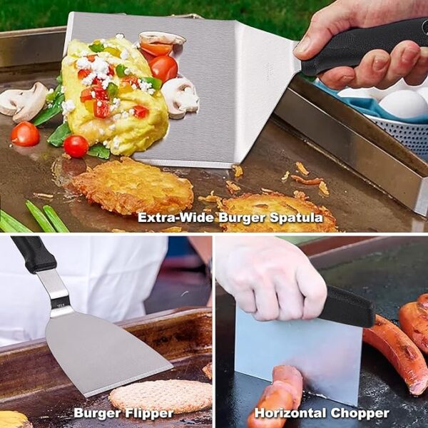 Limited time deal 13% off ROMANTICIST 19PCS Griddle Accessories Set - Image 2