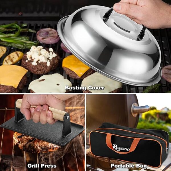 Limited time deal 13% off ROMANTICIST 19PCS Griddle Accessories Set - Image 3
