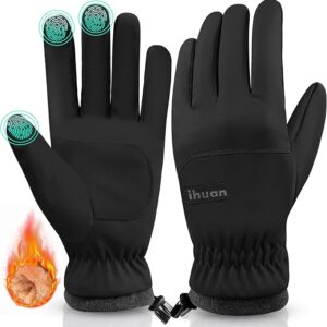 Limited time deal 42% ihuan Winter Waterproof Ski Gloves Men Women