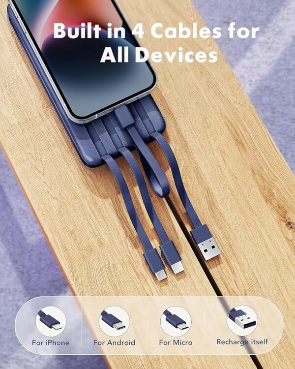 Limited time deal 33% off Portable Charger with Built in Cables - Image 4