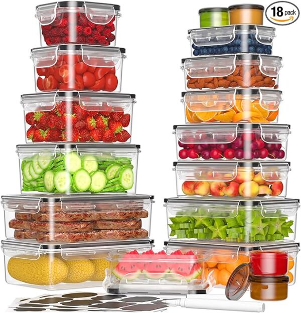 Limited time deal 39% Food Storage Containers with Lids