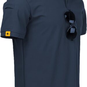 Limited time deal 47% off ZITY Mens Polo Shirt Short Sleeve Sports Tactical T-Shirt