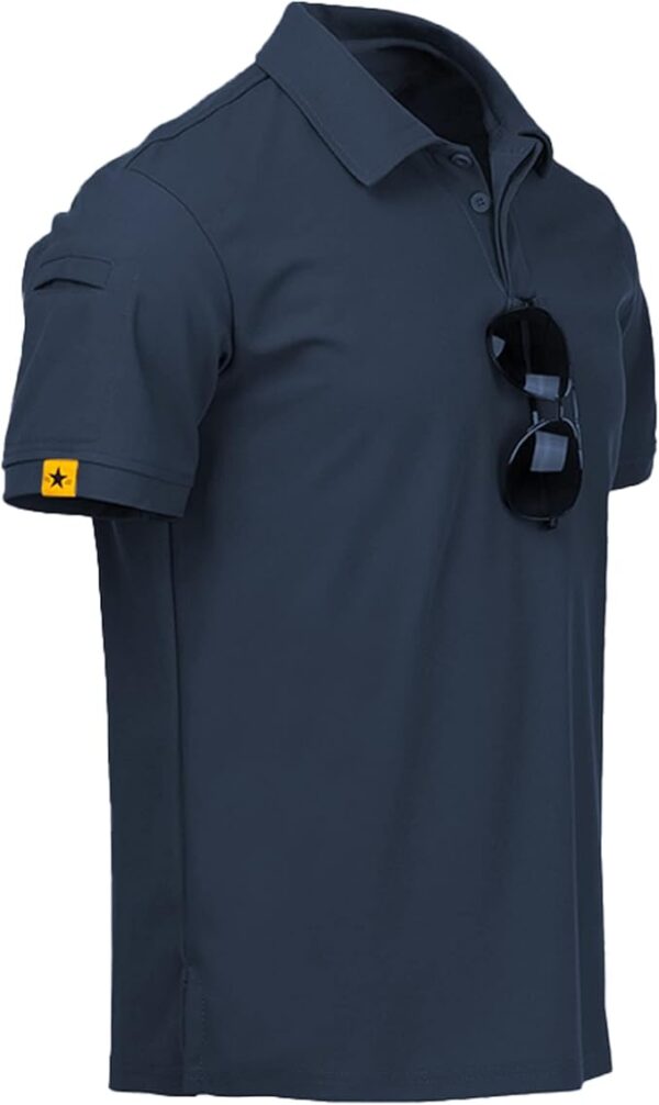 Limited time deal 47% off ZITY Mens Polo Shirt Short Sleeve Sports Tactical T-Shirt