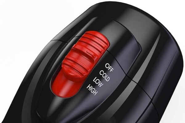 RED by Kiss Handle-Less 2200W Ceramic Tourmaline Hair Dryer, 3 Heat Settings - Image 3
