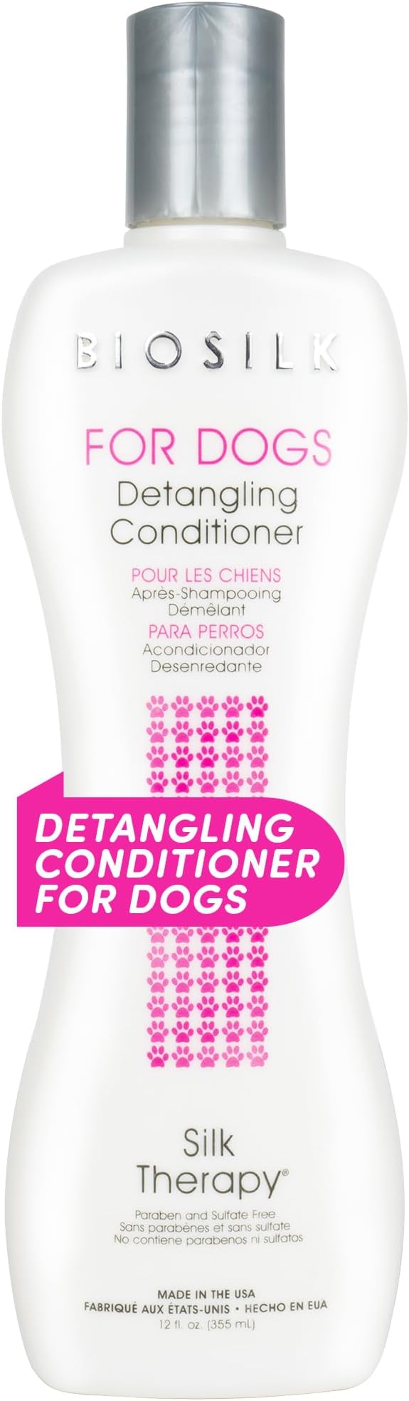 BioSilk for Dogs Silk Therapy Dog Detangling Conditioner