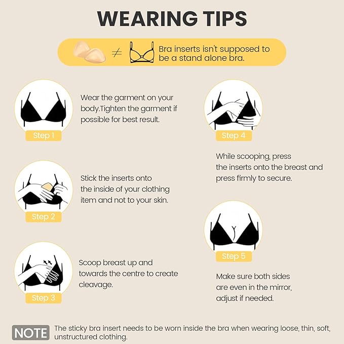 Limited time deal 48% OFF Double Sided Sticky Bra Inserts Reusable Push - Image 2