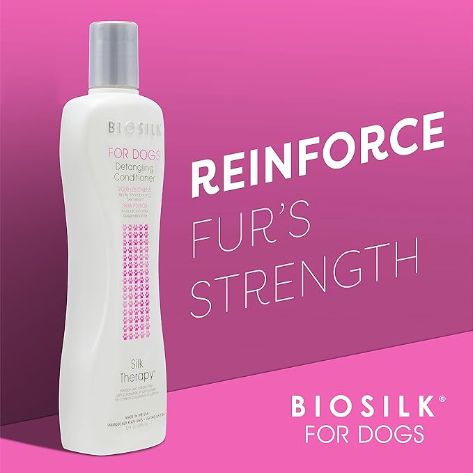 BioSilk for Dogs Silk Therapy Dog Detangling Conditioner - Image 3