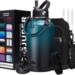 Limited time deal 10% off Half-gallon Insulated Water-Bottle with Straw