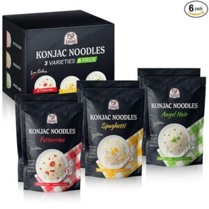 Limited time deal 13% off 52USA Konjac Shirataki Noodle, Low Carb Pasta 52.8 Oz (1500 g), Keto and Paleo Friendly, Low Calorie, Sugar Free, Vegan, Ready to Eat, Gluten Free, Angel Hair, Fettuccine