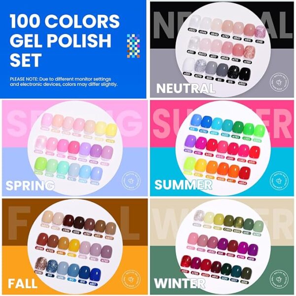 Limited time deal 32% off Beetles 110 PCS Gel Nail Polish Set - Image 4