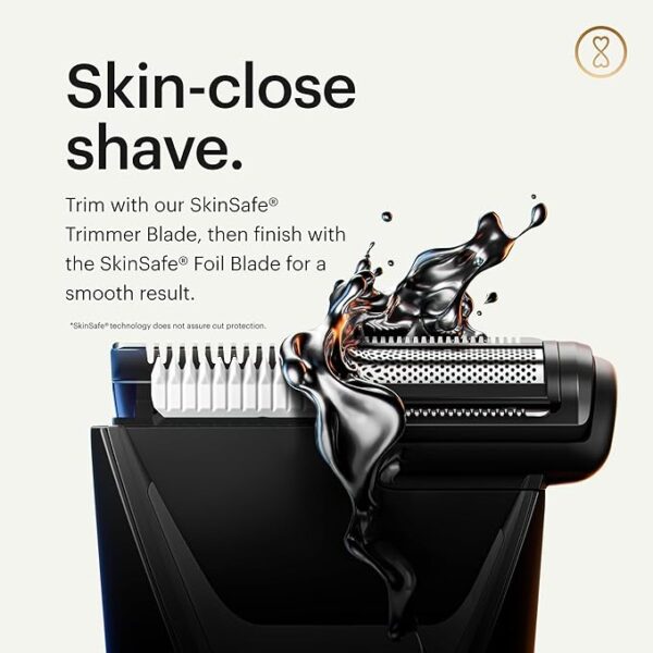 Limited time deal 15% off MANSCAPED® The Lawn Mower® 5.0 Ultra Groin & Body Hair Trimmer – Dual-Head SkinSafe® Trimmer & Foil Blades - Image 3