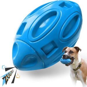 Limited time deal 28% off Squeaky Dog Toys for Aggressive Chewers: Rubber Puppy Chew Ball with Squeaker