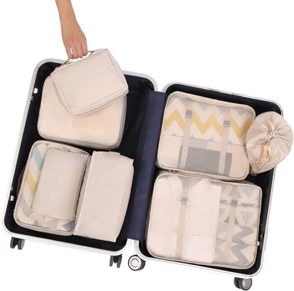 Limited time deal 42% off BAGAIL 8 Set Packing Cubes Luggage Organizer Bags for Travel - Image 2