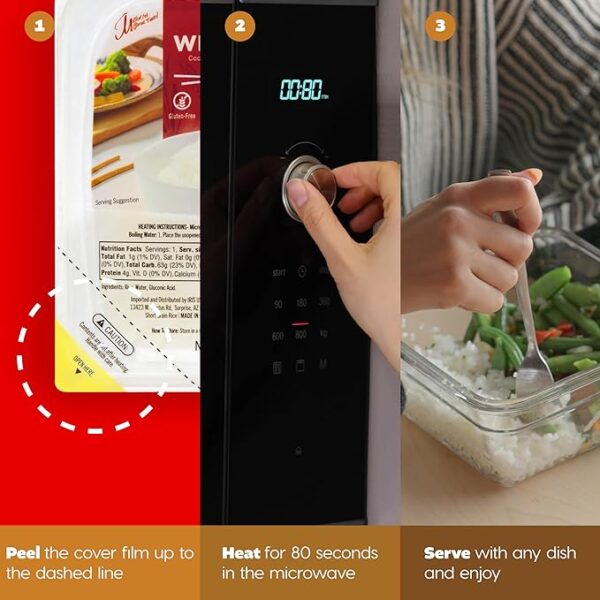 Limited time deal 15% off IRIS Instant White Rice (10 Pack), Ultra Premium Japanese Short Grain Sushi Sticky Rice - Image 2