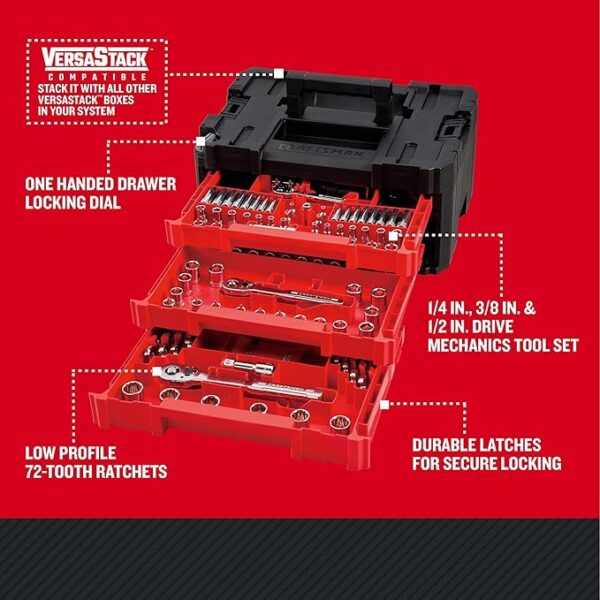 Limited time deal 50% off Craftsman VERSASTACK Mechanics Tool Set - Image 4