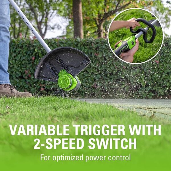 Limited time deal 14% off Greenworks 24V 13-Inch Brushless String Trimmer - Image 3
