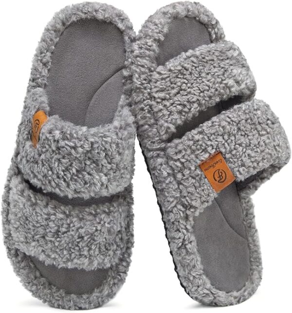 Limited time deal 24% off EverFoams Womens Fuzzy Open