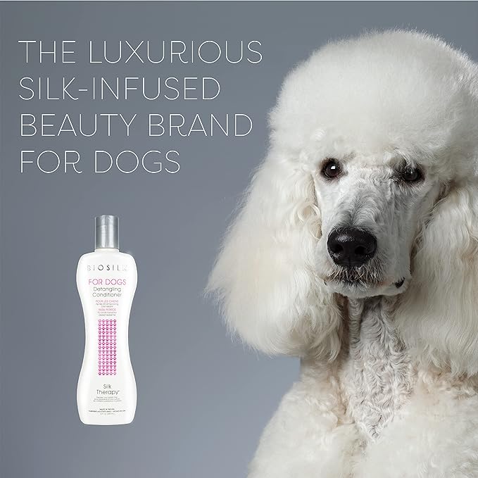 BioSilk for Dogs Silk Therapy Dog Detangling Conditioner - Image 2