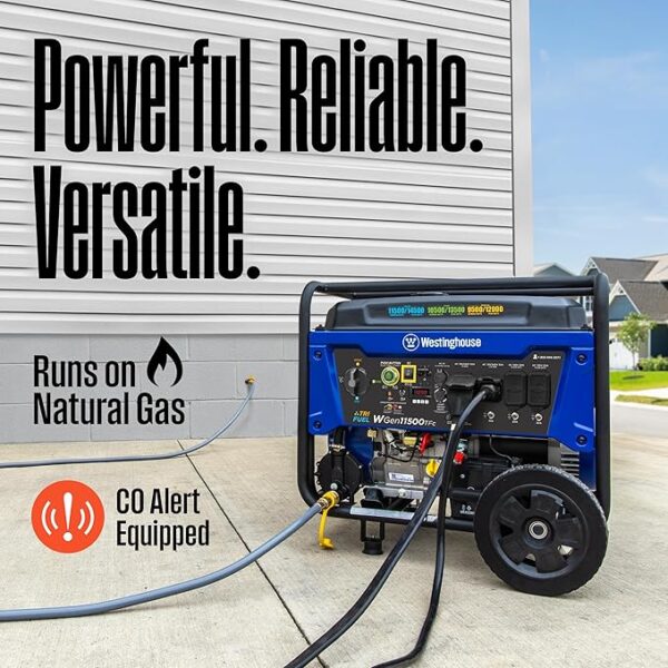 Limited time deal 31% off Westinghouse 14500 Peak Watt Tri-Fuel Home Backup Portable Generator - Image 5